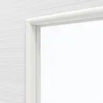 Detailansicht des Lichtausschnitts von Doppelflügeltür LA 24 Strukturiert Weiß Basic inkl. Zarge - Huga