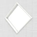 Detailansicht des Lichtauschnitts von Doppelflügeltür LA 6 Cotton like Weiß Basic inkl. Zarge - Huga