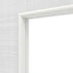Detailansicht des Lichtauschnitts von Doppelflügeltür LA 7 Cotton like Weiß Basic inkl. Zarge - Huga