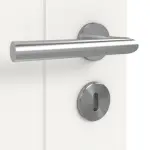 Detailansicht der Oberfläche von JELD-WEN Doppelflügeltür Contour 1F Brillantweiß ähnlich RAL 9016 ExpertLack mit Zarge