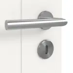 Detailansicht der Oberfläche von JELD-WEN Doppelflügeltür Contour 4F Brillantweiß ähnlich RAL 9016 ExpertLack mit Zarge