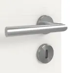 Detailansicht der Oberfläche von GARANT Doppelflügeltür Corona 734 Quer Authentic Bianco CePaL mit Zarge