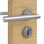 Detailansicht der Oberfläche von GARANT Doppelflügeltür Corona 734 Quer Authentic Asteiche CePaL mit Lichtausschnitt LA-4 schlossseitig mit Zarge