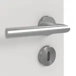 Detailansicht der Oberfläche von GARANT Doppelflügeltür Corona 830 Silver Grey CePaL mit Zarge