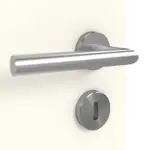 Detailansicht der Oberfläche von GARANT Doppelflügeltür Corona 830 Pearl White CePaL mit Lichtausschnitt LA-4 mittig mit Zarge