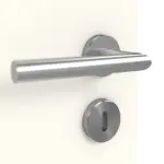 Detailansicht der Oberfläche von GARANT Doppelflügeltür Corona 832 Pearl White CePaL mit Lichtausschnitt LA-4 mittig mit Zarge