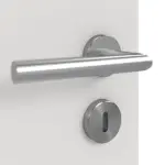 Detailansicht der Oberfläche von GARANT Doppelflügeltür Corona 834 Silver Grey CePaL mit Zarge