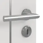 Detailansicht der Oberfläche von GARANT Doppelflügeltür Corona 850 Silver Grey CePaL mit Zarge