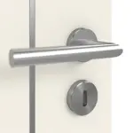 Detailansicht der Oberfläche von GARANT Doppelflügeltür Corona 850 Weißlack 9010 CePaL mit Zarge