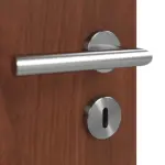 Detailansicht der Oberfläche von Doppelflügeltür Dexo M1 Walnuss Dekorfolie inkl. Zarge