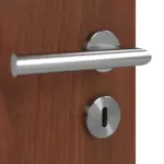 Detailansicht der Oberfläche von Doppelflügeltür Dexo M3 Walnuss Dekorfolie inkl. Lichtausschnitt und Zarge