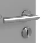 Detailansicht der Oberfläche von CLASSEN Doppelflügeltür Evelin M4 Grau RAL 7004 Lack 