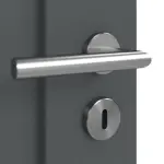 Detailansicht der Oberfläche von CLASSEN Doppelflügeltür Frame 5.5 Uni Graphit Dekorfolie inkl. Zarge