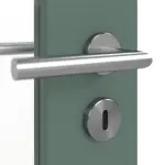 Detailansicht der Oberfläche von CLASSEN Doppelflügeltür Frame 5.6 Uni Green Dekorfolie mit Lichtausschnitt inkl. Zarge