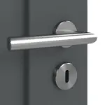 Detailansicht der Oberfläche von CLASSEN Doppelflügeltür Frame 5.9 Uni Graphit Dekorfolie inkl. Zarge