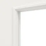 Detailansicht des Lichtausschnitts von Landhaus 4 LA Classic Weißlack Doppelflügeltür inkl. Zarge - Huga