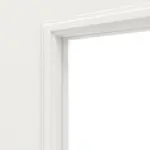 Detailansicht des Lichtausschnitts von Landhaus 5 LA Classic Weißlack Doppelflügeltür inkl. Zarge - Huga