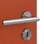 Detailansicht der Oberfläche von WESTAG Doppelflügeltür Rosso Namib FX 0789 Fenix NTM inkl. Zarge