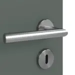 Detailansicht der Oberfläche von WESTAG Doppelflügeltür Verde Comodoro FX 0750 FENIX NTM mit Lichtausschnitt LA-1 mittig inkl. Zarge