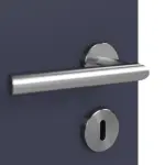 Detailansicht der Oberfläche von WESTAG Doppelflügeltür Blu Fes FX 0754 FENIX NTM mit Lichtausschnitt LA-1 mittig inkl. Zarge