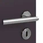 Detailansicht der Oberfläche von WESTAG Doppelflügeltür Viola Orissa FX 0790 FENIX NTM mit Lichtausschnitt LA-1 mittig inkl. Zarge