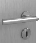 Detailansicht der Oberfläche von WESTAG Doppelflügeltür Argento Dukat FX 5001 Fenix NTA mit Lichtausschnitt LA-1 mittig inkl. Zarge