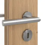 Detailansicht der Oberfläche von WESTAG Doppelflügeltür Artis Eiche Ei 793 Portalit CPL mit Lichtausschnitt LA-100 inkl. Zarge