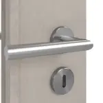 Detailansicht der Oberfläche von WESTAG Doppelflügeltür Semento BN 434 Portalit CPL mit Lichtausschnitt LA-18-21,5 inkl. Zarge