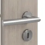 Detailansicht der Oberfläche von WESTAG Doppelflügeltür Sala Eiche Ei 443 Portalit CPL mit Lichtausschnitt LA-18-21,5 inkl. Zarge