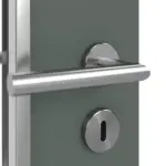 Detailansicht der Oberfläche von WESTAG Doppelflügeltür Verde Comodoro FX 0750 FENIX NTM mit Lichtausschnitt LA-18-21,5 inkl. Zarge