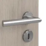 Detailansicht der Oberfläche von WESTAG Doppelflügeltür Sala Eiche Ei 443 Portalit CPL mit Lichtausschnitt LA-3 inkl. Zarge