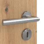 Detailansicht der Oberfläche von WESTAG Doppelflügeltür Artis Eiche Ei 793 Portalit CPL mit Lichtausschnitt LA-3 inkl. Zarge