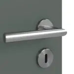 Detailansicht der Oberfläche von WESTAG Doppelflügeltür Verde Comodoro FX 0750 FENIX NTM mit Lichtausschnitt LA-3 inkl. Zarge