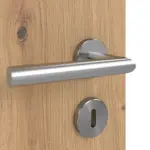 Detailansicht der Oberfläche von WESTAG Doppelflügeltür Artis Eiche Ei 793 Portalit CPL mit Lichtausschnitt LA-3Q inkl. Zarge