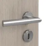 Detailansicht der Oberfläche von WESTAG Doppelflügeltür Sala Eiche Ei 443 Portalit CPL mit Lichtausschnitt LA-40 inkl. Zarge