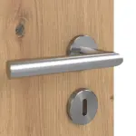 Detailansicht der Oberfläche von WESTAG Doppelflügeltür Artis Eiche Ei 793 Portalit CPL mit Lichtausschnitt LA-40 inkl. Zarge