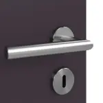 Detailansicht der Oberfläche von WESTAG Doppelflügeltür Viola Orissa FX 0790 FENIX NTM mit Lichtausschnitt Bullauge LA-KR 350 inkl. Zarge