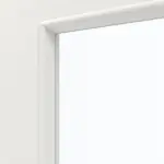 Detailansicht des Lichtausschnitts von GARANT Doppelflügeltür inkl. Zarge Quer Authentic Bianco CPL mit Lichtausschnitt LA-DIN