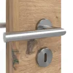 Detailansicht der Oberfläche von WESTAG Doppelflügeltür Artis Eiche Cross EiC 793 Portalit CPL mit Lichtausschnitt LA-DIN inkl. Zarge