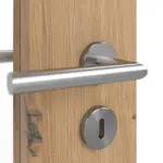 Detailansicht der Oberfläche von WESTAG Doppelflügeltür Artis Eiche Ei 793 Portalit CPL mit Lichtausschnitt LA-DIN inkl. Zarge