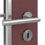 Detailansicht der Oberfläche von WESTAG Doppelflügeltür Rosso Jaipur FX 0751 FENIX NTM mit Lichtausschnitt LA-DIN inkl. Zarge