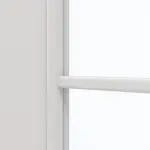 Detailansicht des Lichtausschnitts von GARANT Doppelflügeltür inkl. Zarge 0160-60 Silver Grey CPL mit Lichtausschnitt LA-DIN Sprosse SP0