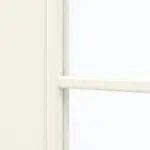 Detailansicht des Lichtausschnitts von GARANT Doppelflügeltür inkl. Zarge 9417-60 Snow White CPL mit Lichtausschnitt LA-DIN Sprosse SP0