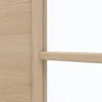 Detailansicht des Lichtausschnitts von GARANT Doppelflügeltür inkl. Zarge Quer Authentic Achat CPL mit Lichtausschnitt LA-DIN Sprosse SP0