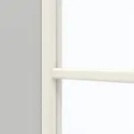 Detailansicht des Lichtausschnitts von GARANT Doppelflügeltür inkl. Zarge D92-60 Dove Grey Resopal mit Lichtausschnitt LA-DIN Sprosse SP0