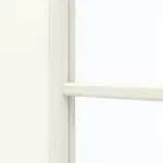 Detailansicht des Lichtausschnitts von GARANT Doppelflügeltür inkl. Zarge U11026SD Kristallweiß GHK08 mit Lichtausschnitt LA-DIN Sprosse SP0