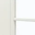 Detailansicht des Lichtausschnitts von GARANT Doppelflügeltür inkl. Zarge Weiß Struktur Premium GCK08 mit Lichtausschnitt LA-DIN Sprosse SP0