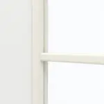 Detailansicht des Lichtausschnitts von GARANT Doppelflügeltür inkl. Zarge D354-60 Designer White Resopal mit Lichtausschnitt LA-DIN Sprosse SP1