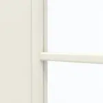 Detailansicht des Lichtausschnitts von GARANT Doppelflügeltür inkl. Zarge Weißlack 9010 CPL mit Lichtausschnitt LA-DIN Sprosse SP1