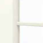 Detailansicht des Lichtausschnitts von GARANT Doppelflügeltür inkl. Zarge U11026SD Kristallweiß GHK08 mit Lichtausschnitt LA-DIN Sprosse SP1